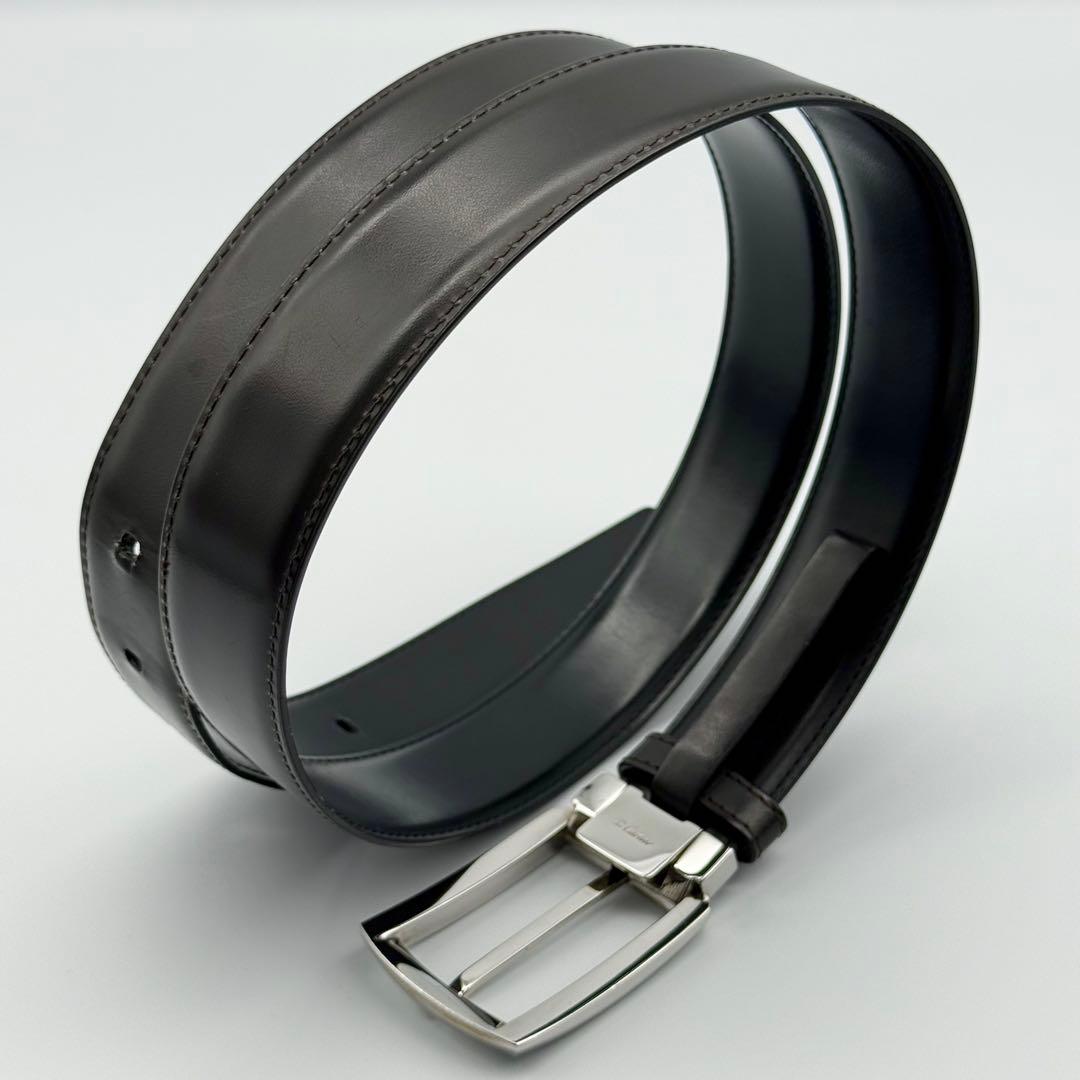 ✨箱付美品✨カルティエ レザー シルバー金具 本革 リバーシブル ベルト 紳士