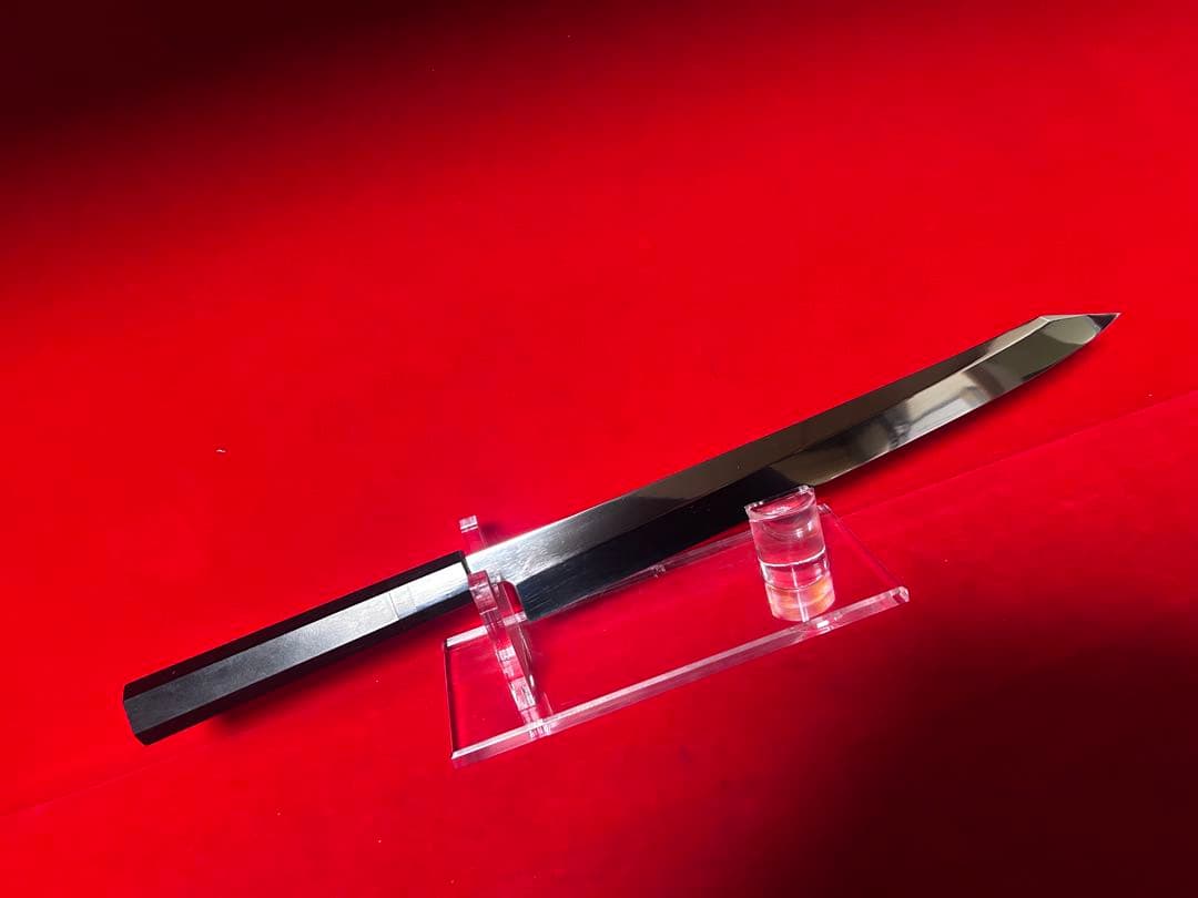 包丁　切柳刃付　尺　鏡面仕上げ　切味抜群　鬼反り　箱付　未使用品