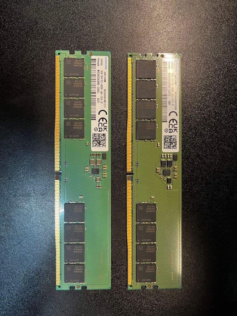 Samsung DDR5-4800 32GB(16GB×2枚) 動作確認済