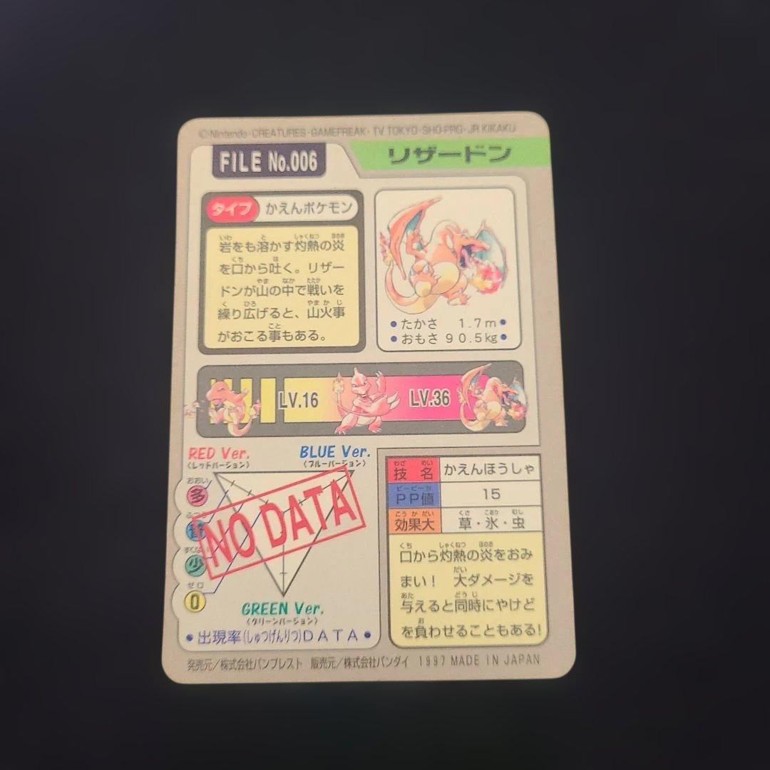 リザードン トレーディングカード FILE No.006