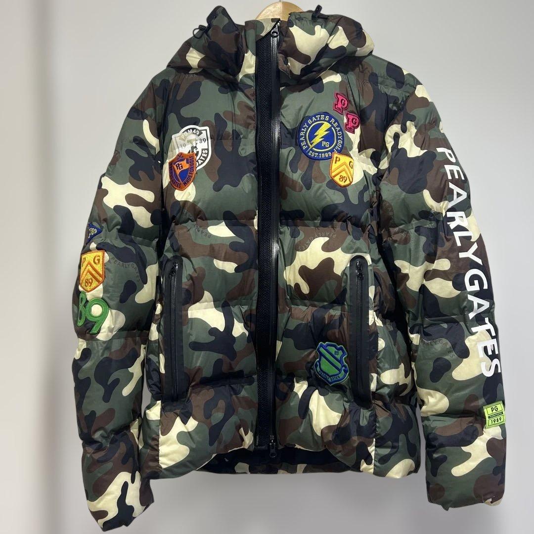 PEARLY GATES 迷彩柄 ダウンジャケット XL