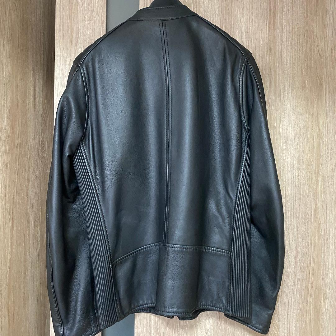 【美品】ディーゼル ラムレザー ライダース Mサイズ ブレイブマン ブラック