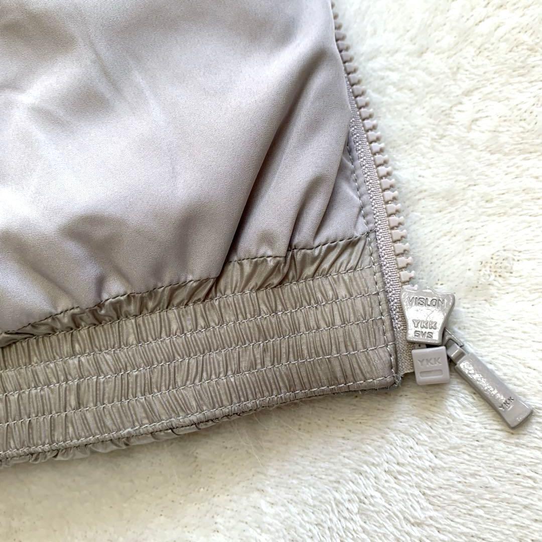 DAMA ダーマコレクション　カシミヤファーダウンベスト　Ｌ　グレージュ