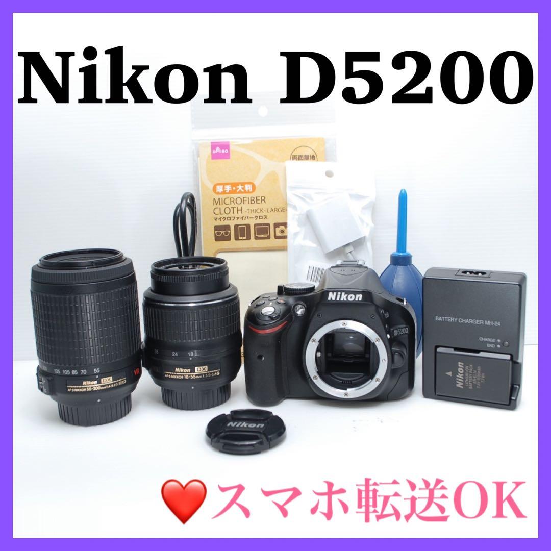 ✨Nikon D5200✨ダブルレンズセット 望遠レンズ 手ぶれ補正付き