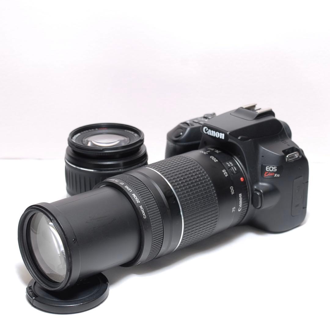 ✨美品✨Canon Kiss X10✨高性能＆超望遠✨ダブルレンズ✨4K動画撮影