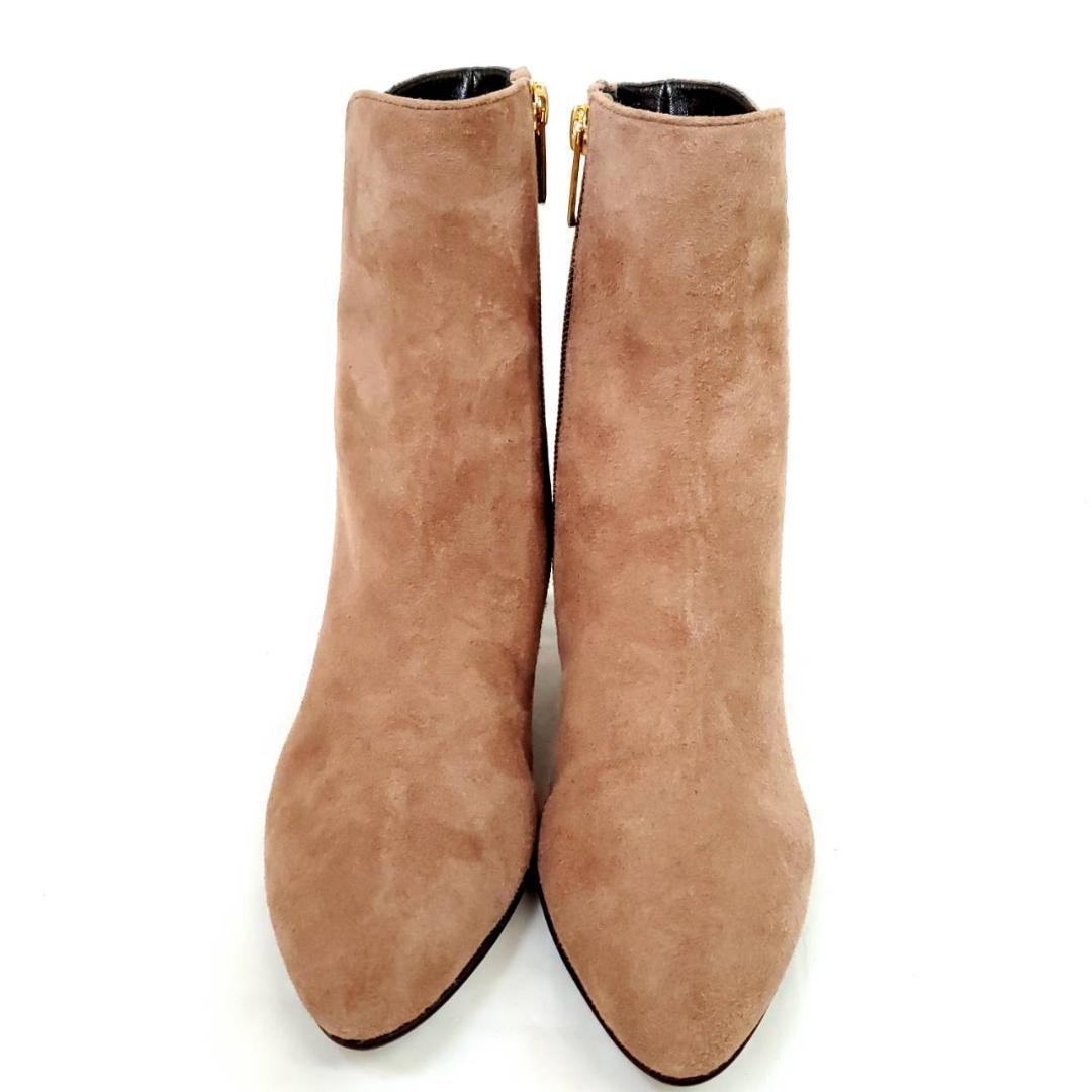 新品　HIMIKO　サイドジップショートブーツ　ポインテッドトゥ　グレージュ