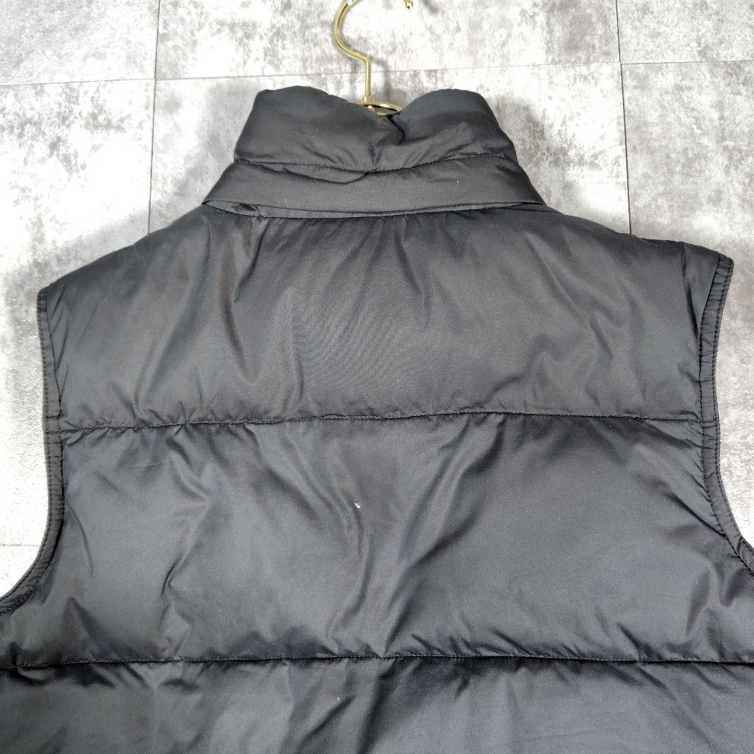 ポロ・ラルフ・ローレン レディース　ブラックダウンベスト　刺繍　12-14