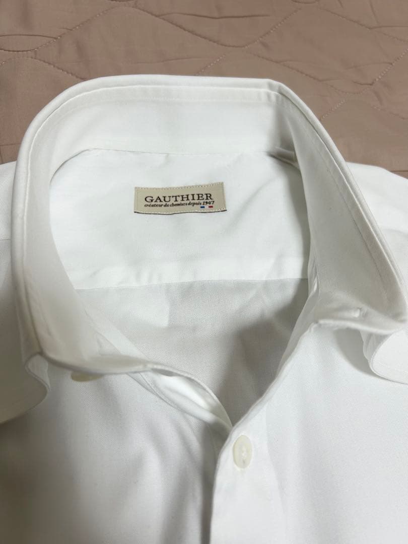 GAUTHIER（ゴーティエ）ホワイトドレスシャツ 15 3/4