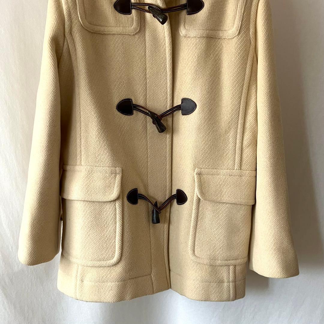 美品 オールドイングランド ウール100 ダッフルコート M ベージュ ショート