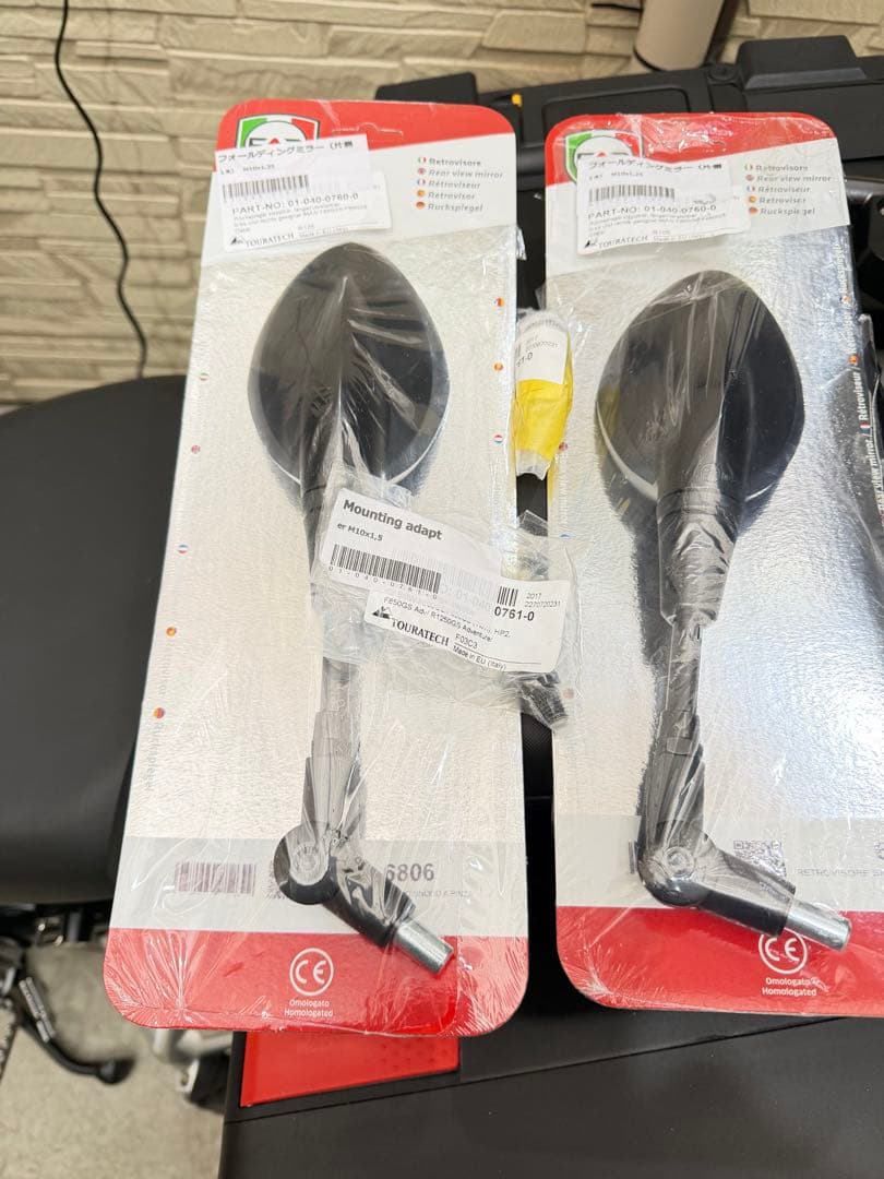 Touratech バイクミラー M0140-07600 2個セット