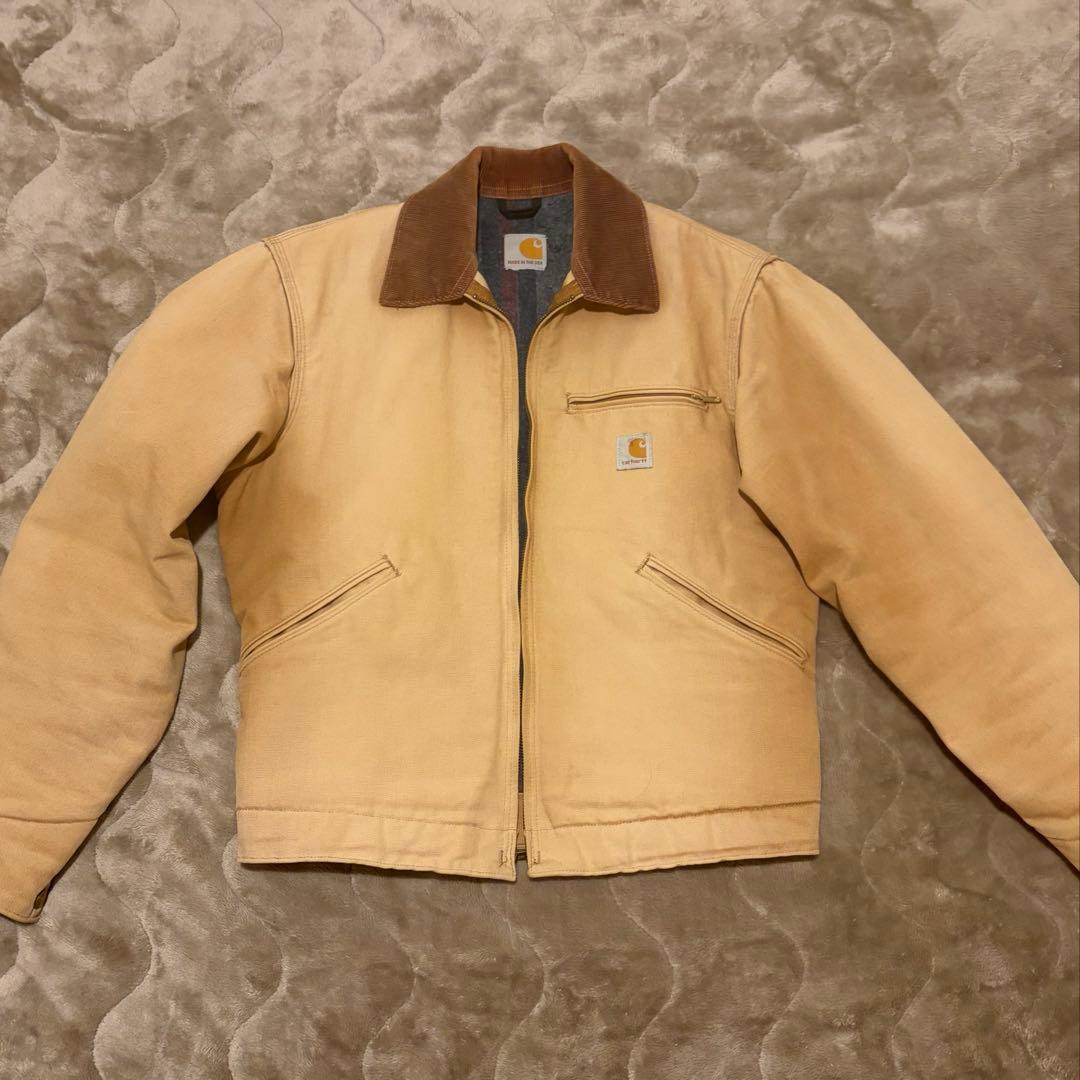 carharttデトロイトジャケットダックブランケットUSA製90S カーハート