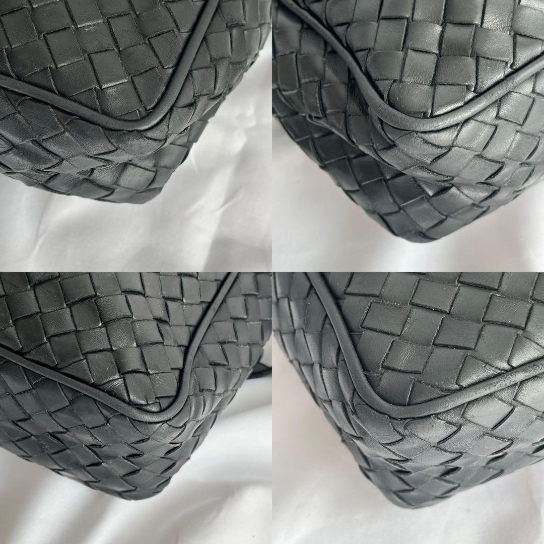 ✨️極美品✨️ BOTTGAVENETA イントレチャート ショルダーバッグ　黒