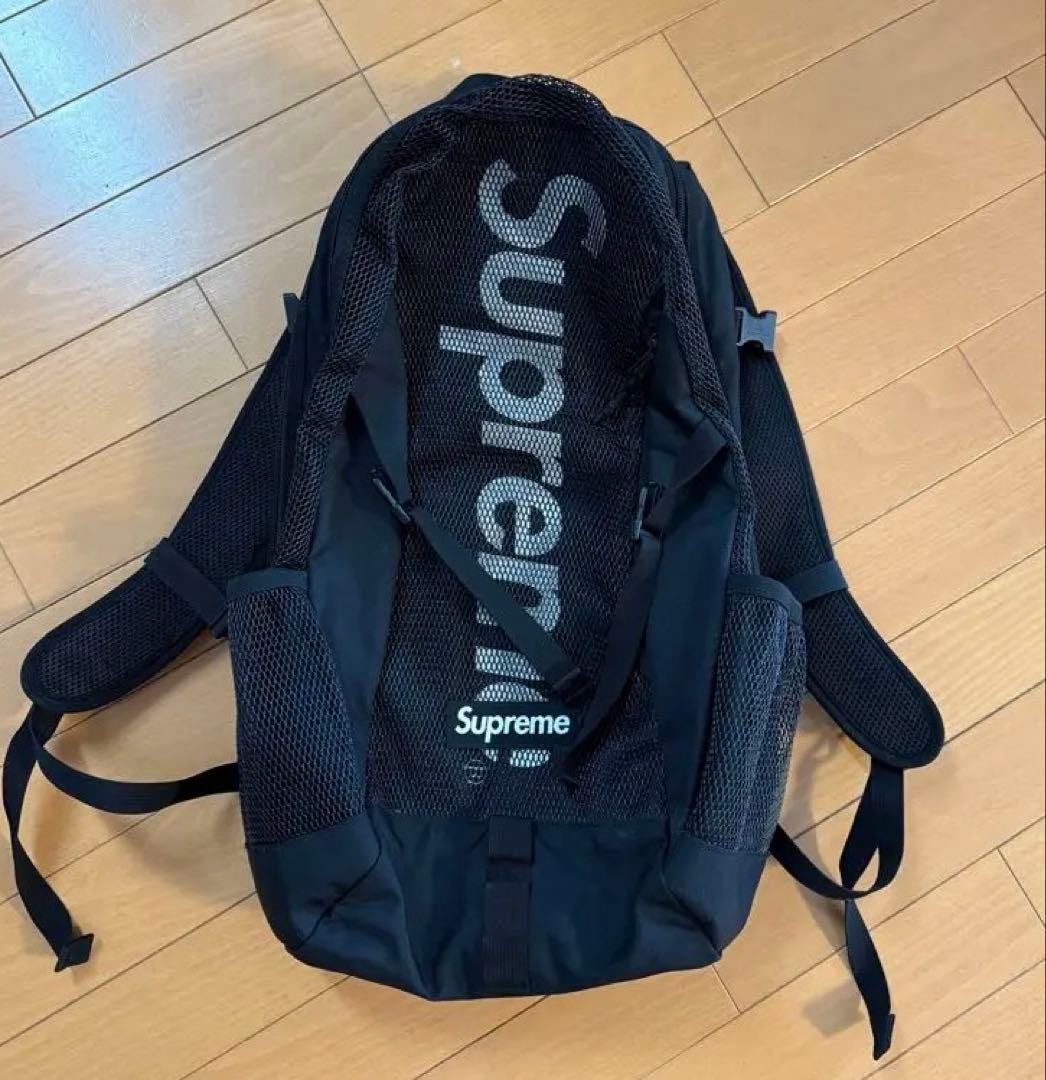 Supreme メッシュバックパック ブラック