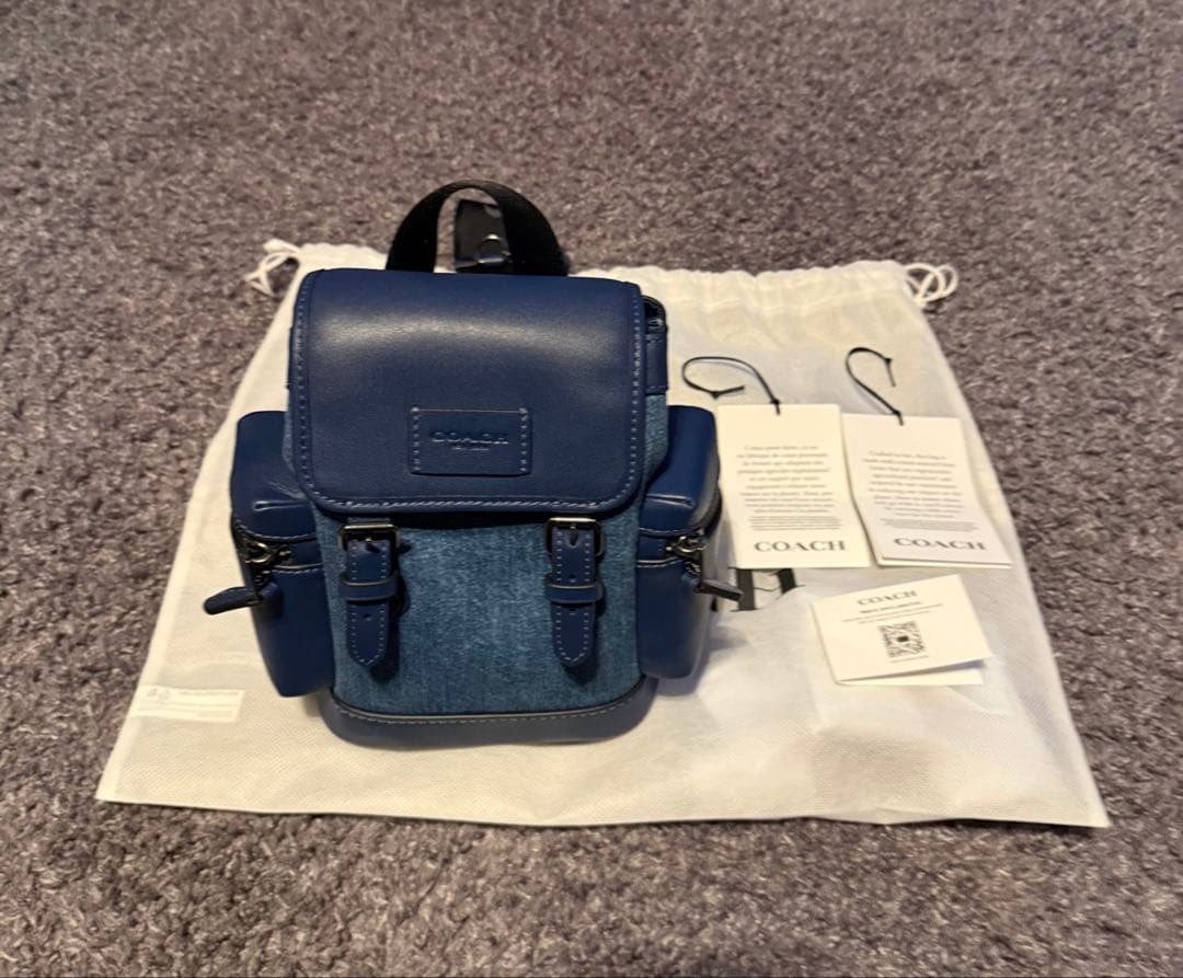 C*T様 COACH コーチスプリントスリムバッグデニムリュックバッグ1週間使用