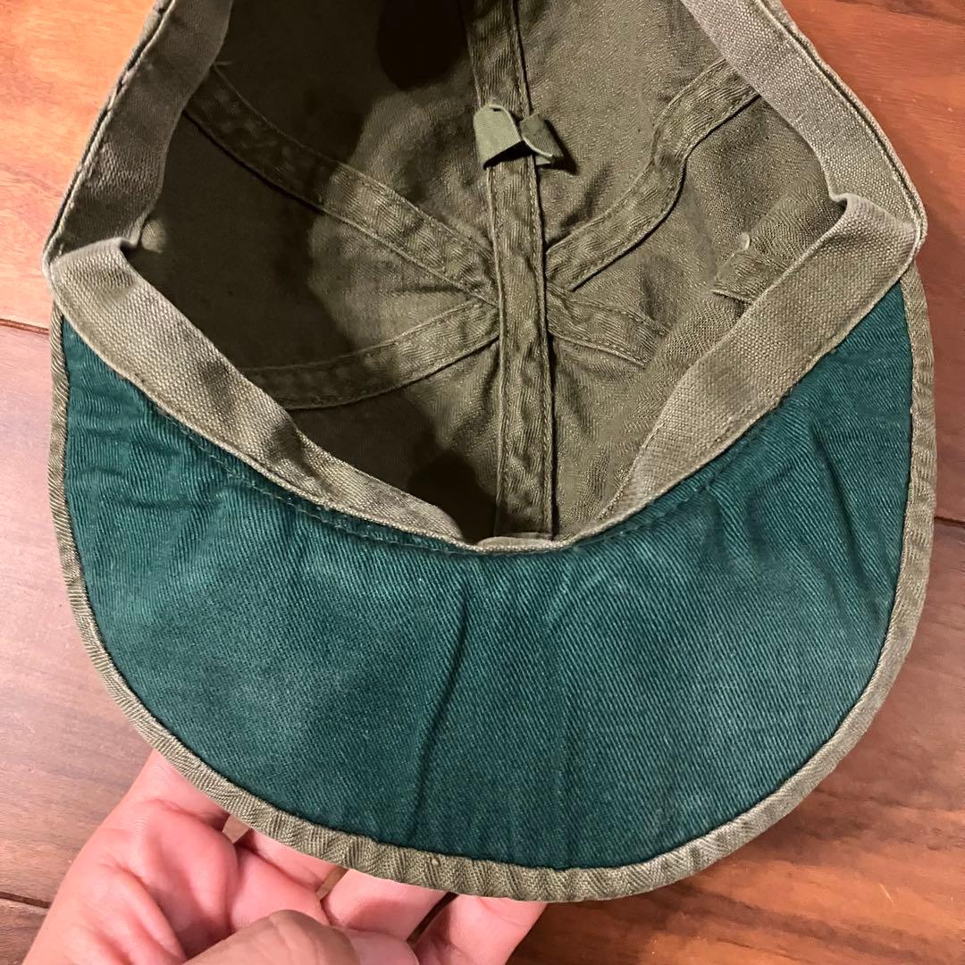 希少 40s US NAVY N-3 ヘリンボーン ワークキャップ ヴィンテージ