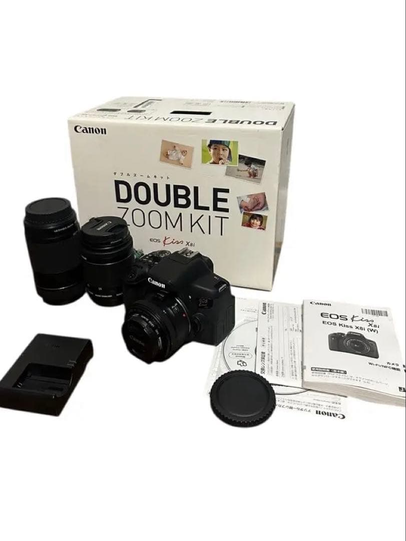Canon EOS Kiss X8i ダブルズームキット+単焦点レンズセット