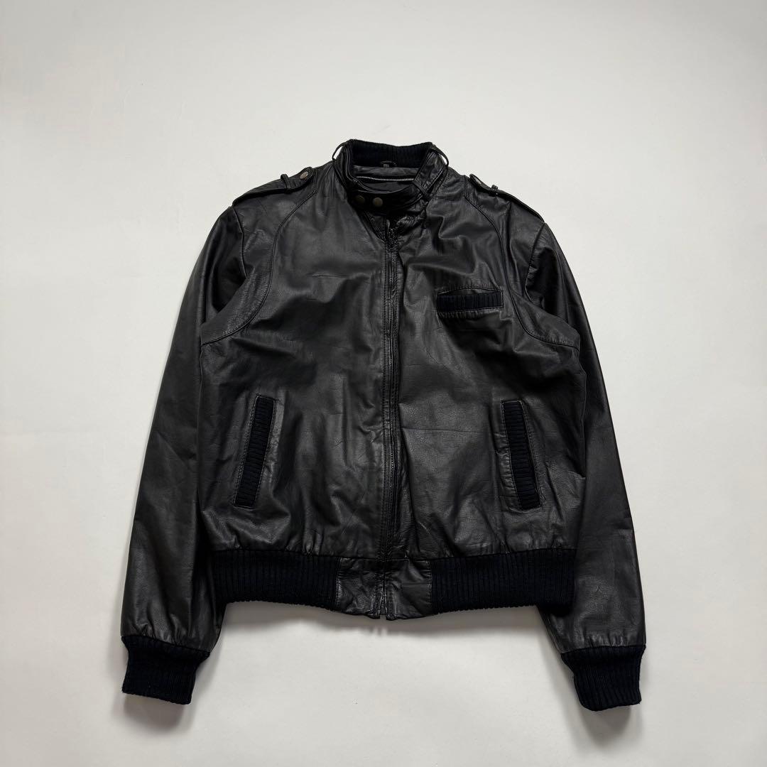 ジャケット・アウター 2000s ma-1 military leather jacket