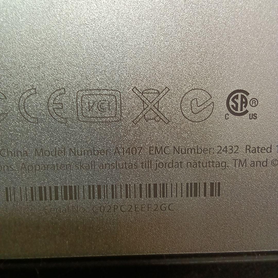 Apple Thunderbolt Display 27インチ A1407 ㉓