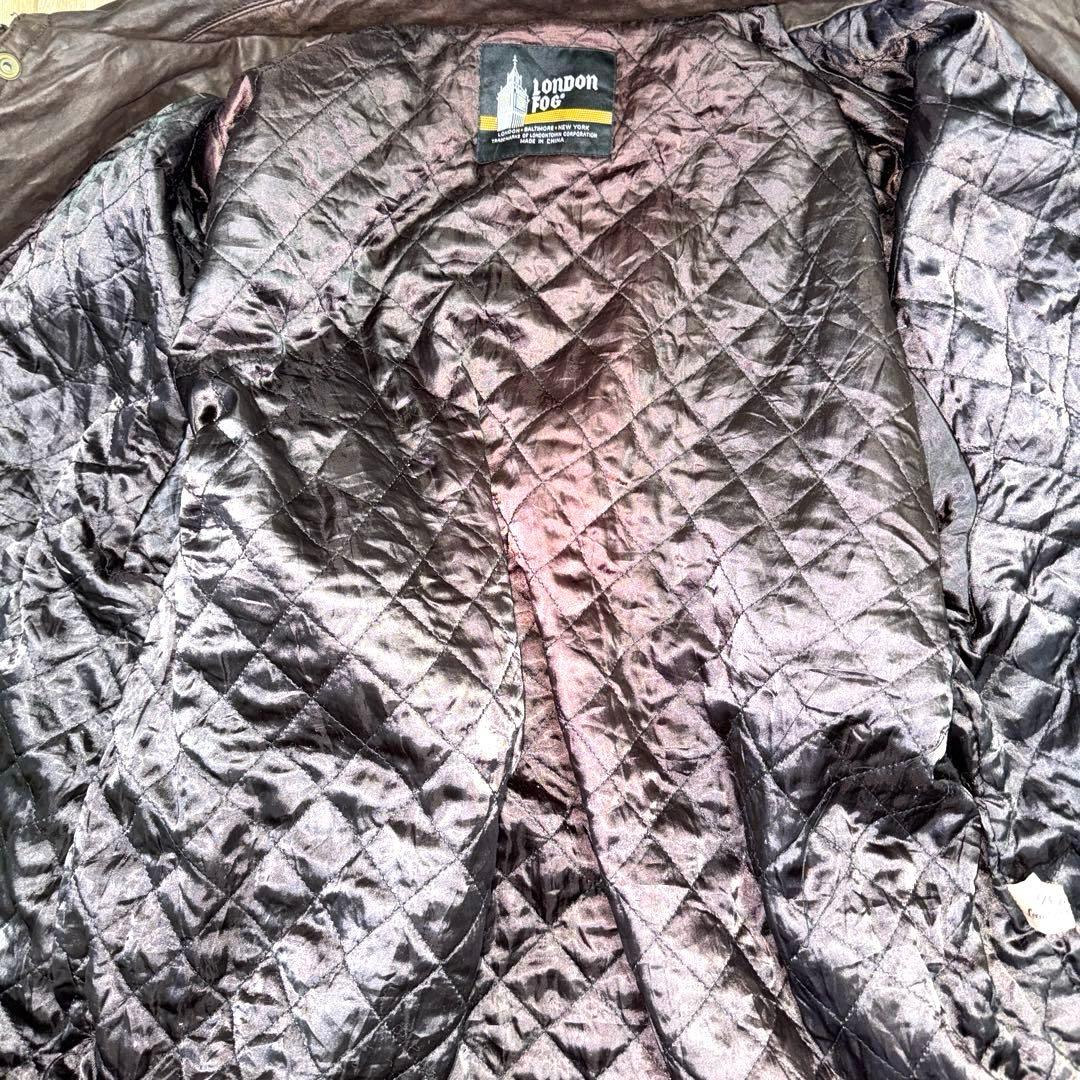 90s Vintage ロンドンフォグ　レザージャケット　茶色　2XL