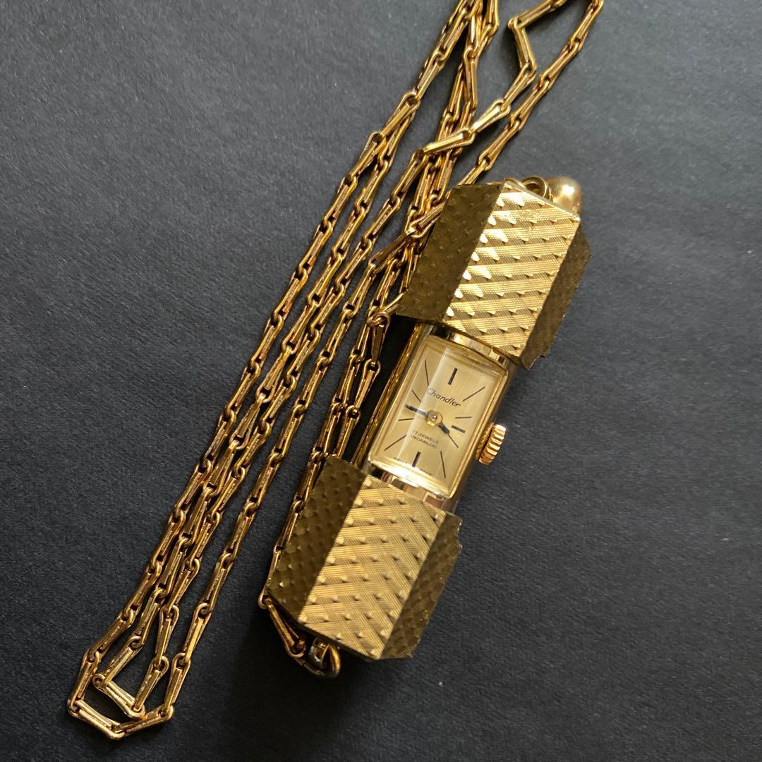 N3203 Chandler チャンドラー ペンダント ネックレス 手巻き時計