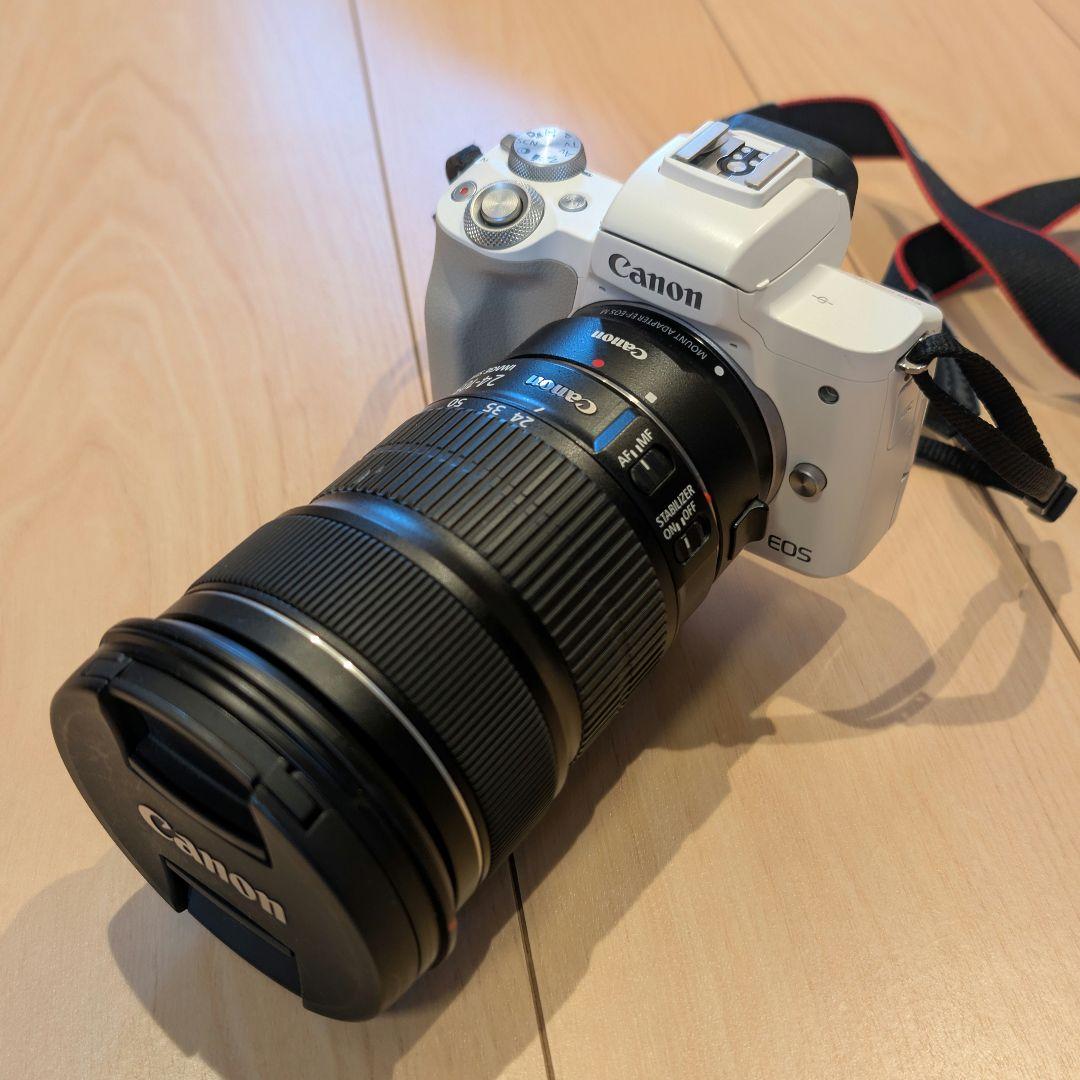 Canon EOS kissm2 24-105mm EF-M→EFアダプター付き