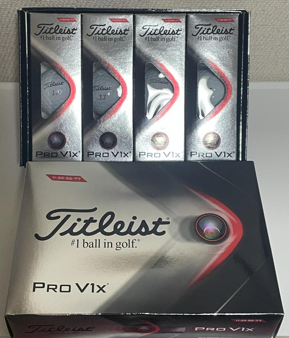 Titleist Pro V1X ゴルフボール 24個入り ダブルナンバー