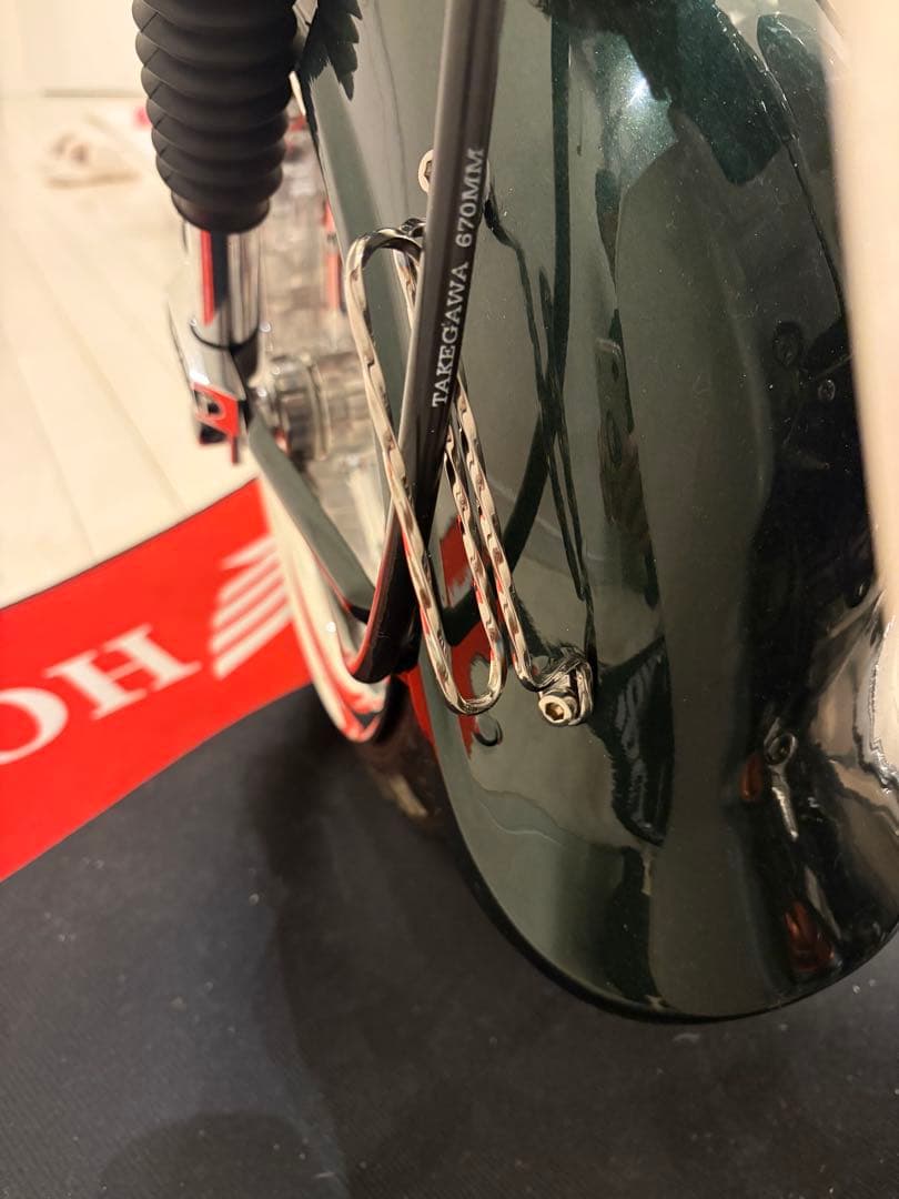 シャリー ダックス　ツイスト　メーター　ブレーキ　ケーブル　ホルダー　ワンオフ