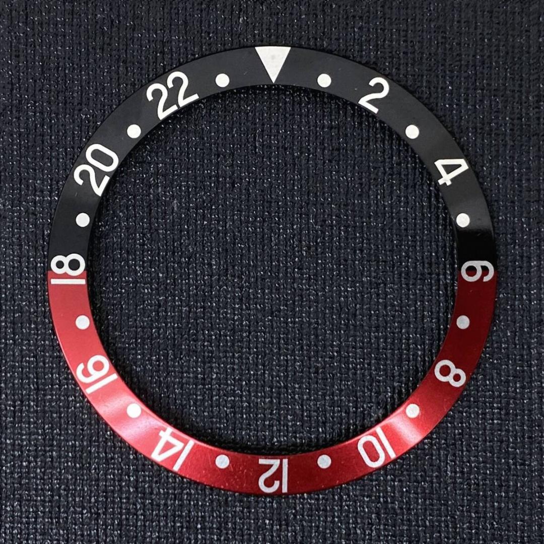 正規品 ROLEX 純正 16710 D番 GMT MASTERⅡ ベゼル 赤黒