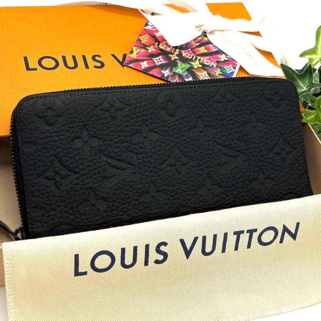 【新型IC】ルイヴィトン トリヨン ヴェルティカル 長財布 ブラック 箱付き 黒