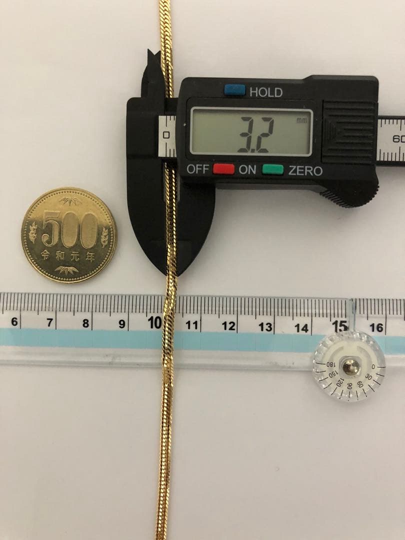 k18喜平アンクレット　12面トリプルカット