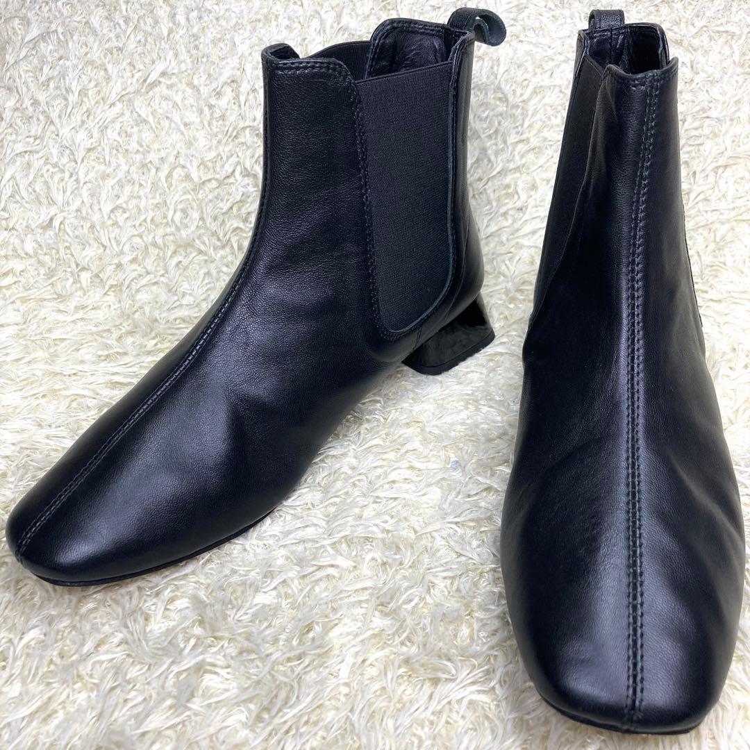 『未使用級』repetto レペット サイドゴアブーツ ショートブーツ ブラック