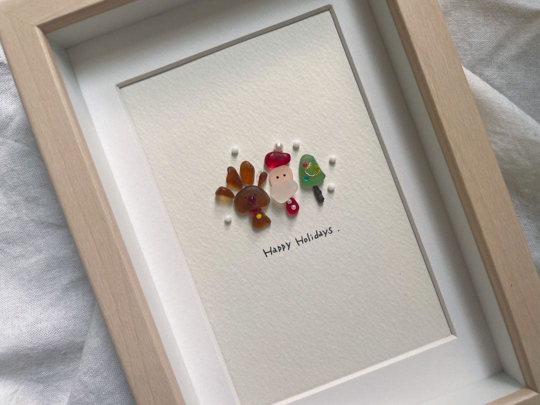 シーグラスアート　12か月カレンダー　　　　S-174