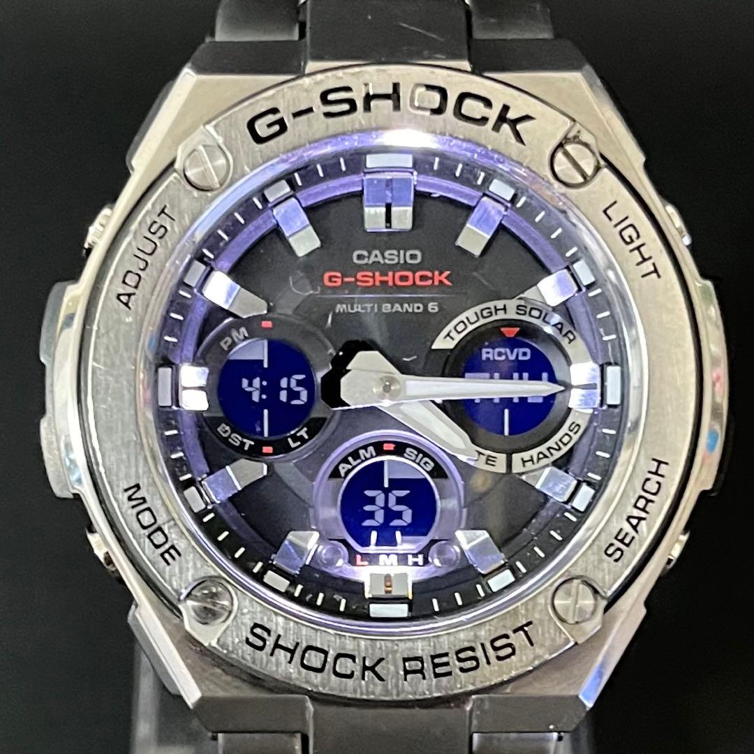 【美品】CASIO G-SHOCK GST-W110D-1AJF 電波ソーラー