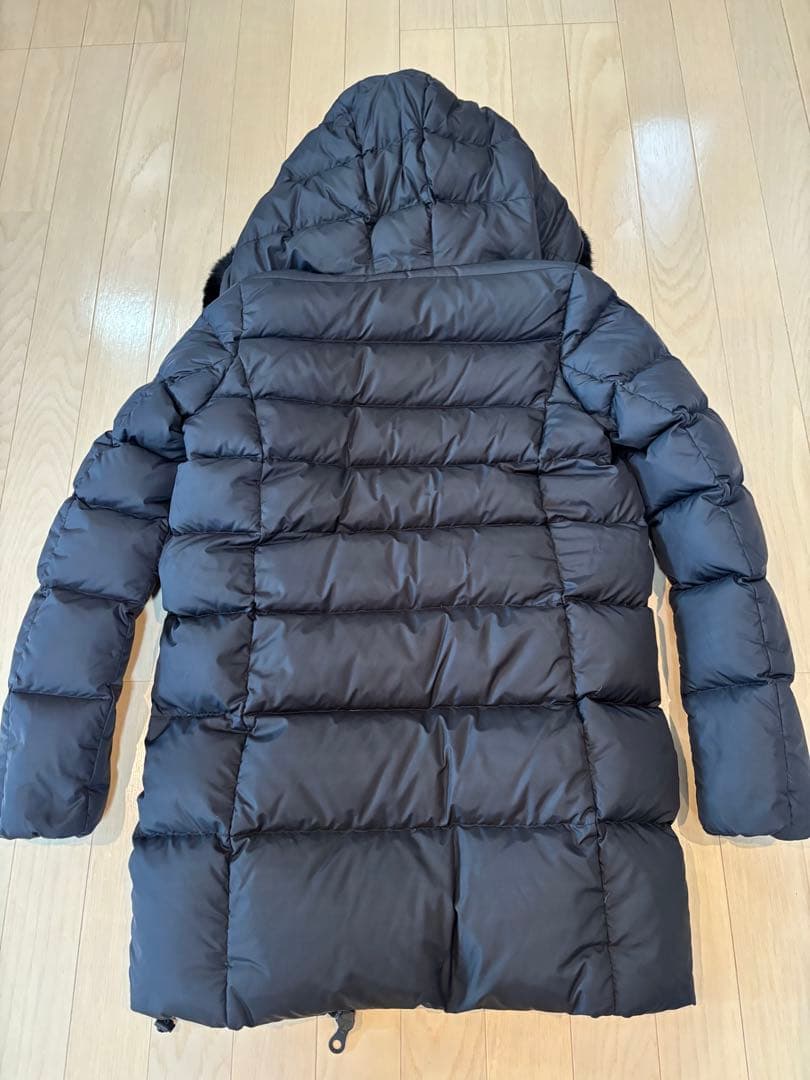 【美品】DUVETICA デュベティカ ダウンブラックラビットファー　42