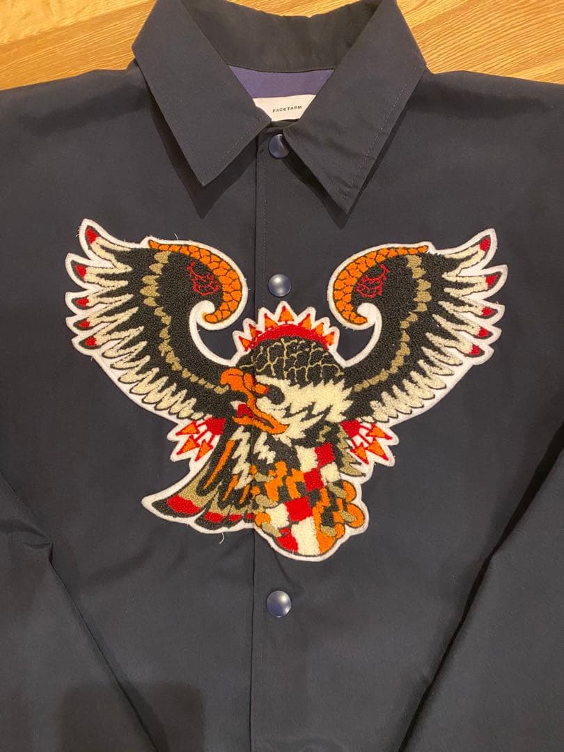 名作 希少サイズ ファセッタズム コーチジャケット イーグル