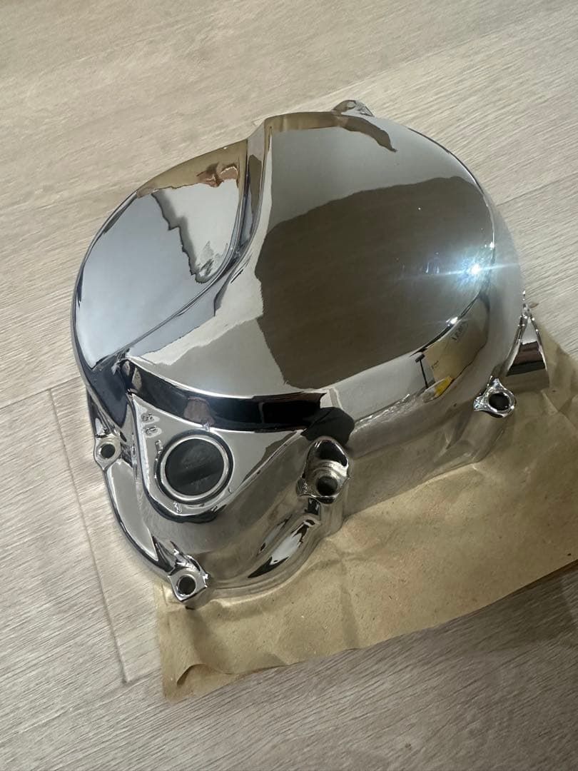 ゼファーχ 大阪魔人製 クラッチカバー メッキ