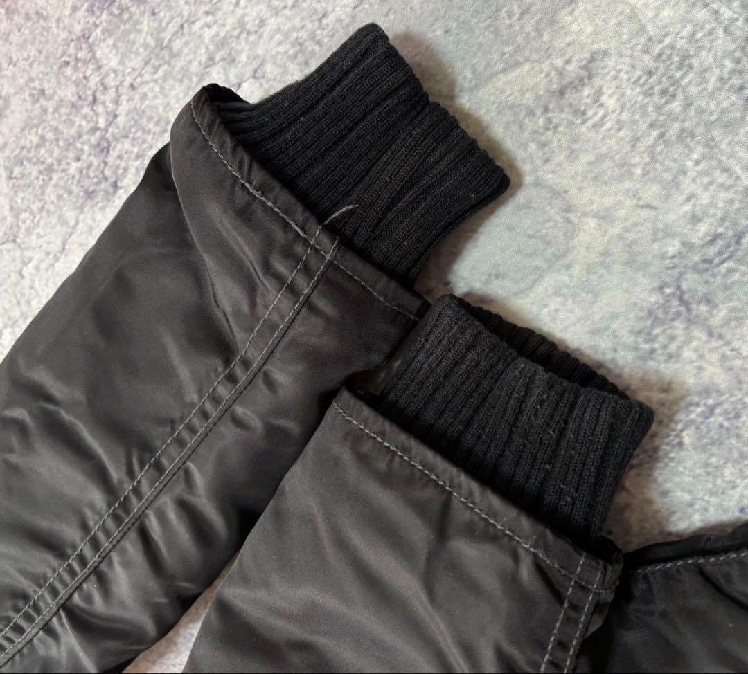 avirex fireman military fur coat ブラック S