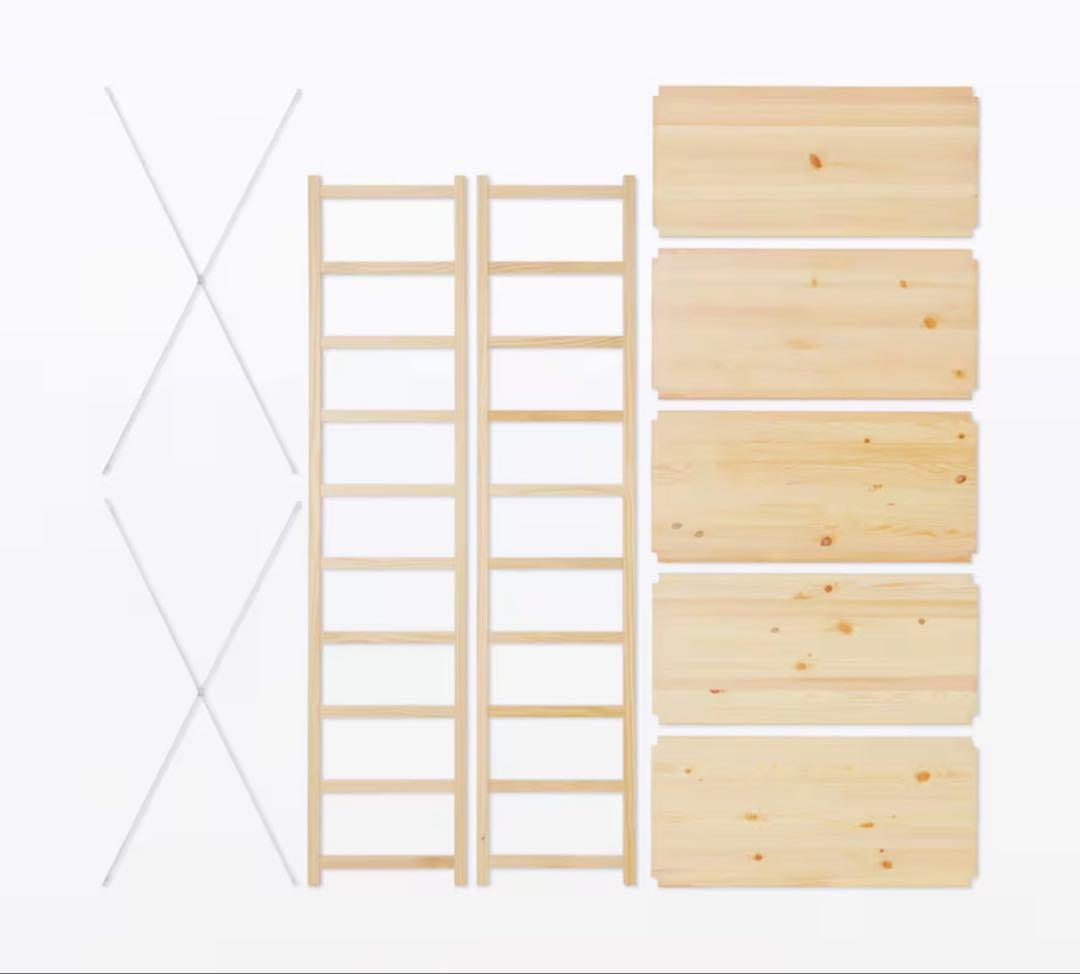 【1/14まで】無印良品　パイン材ユニットシェルフ・86cm幅・大