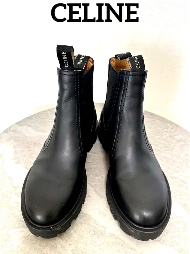 ⭐︎新春⭐︎CELINE マーガレット チェルシーブーツ ショートブーツ ブラック