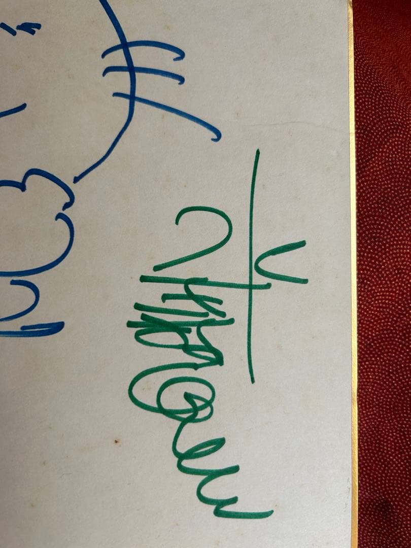 ❤️水森亜土❤️イラスト　サイン色紙