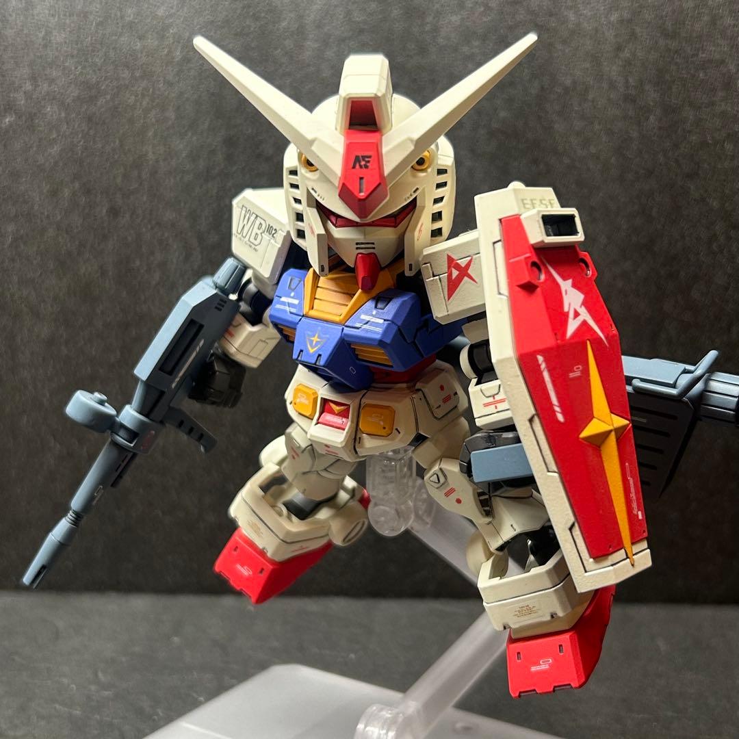 SDガンダム クロスシルエット　RX-78ガンダム　シャア専用ザク　2点