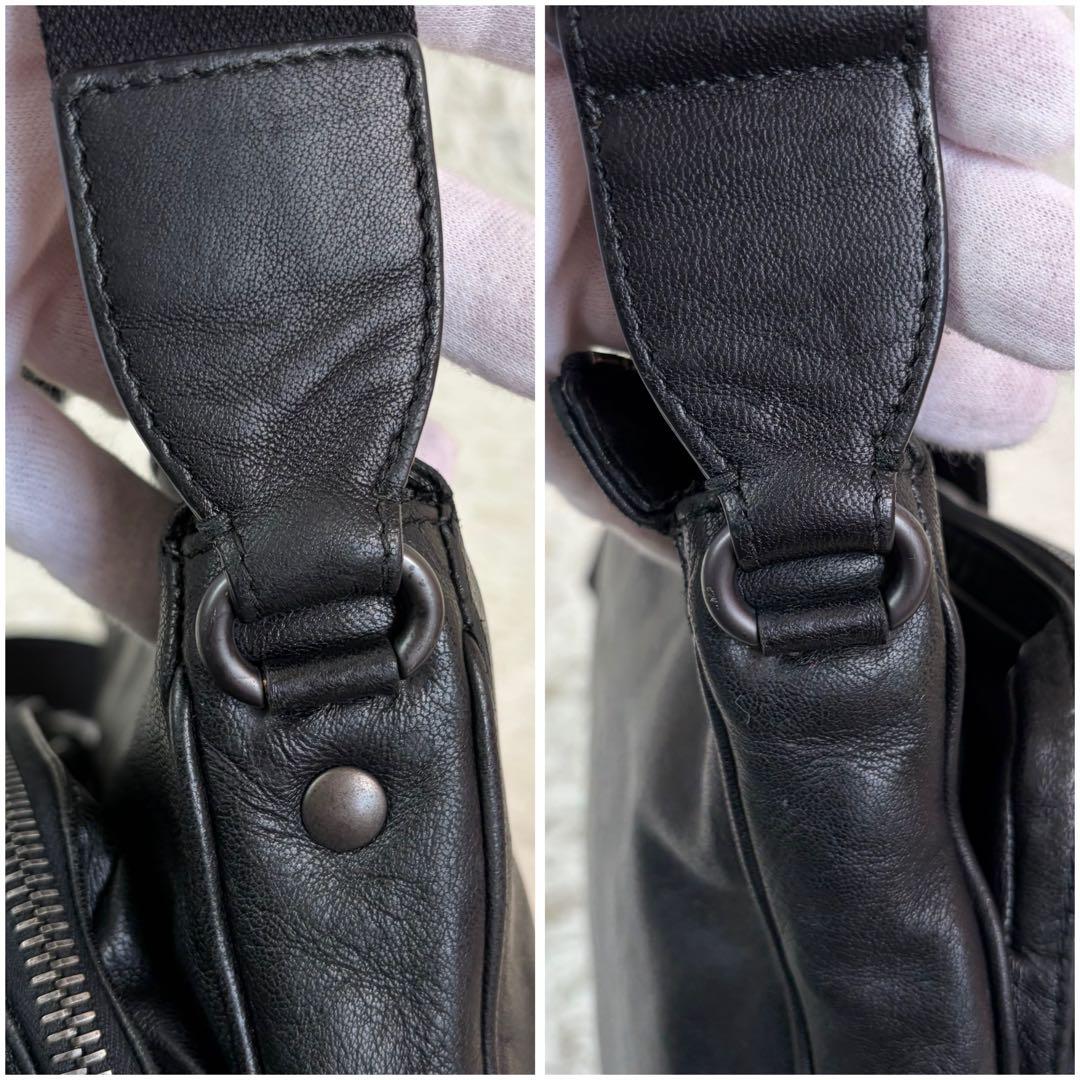 極美品✨BOTTEGA VENETA ショルダーバッグ イントレチャート 漆黒