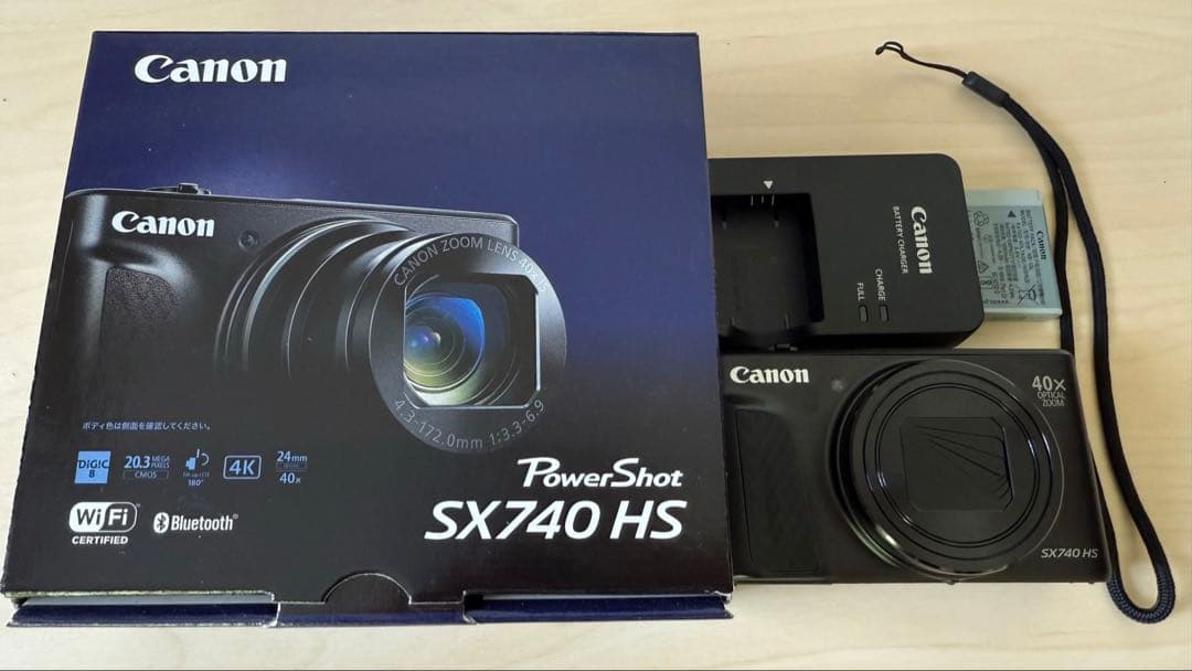 【美品】Canon PowerShot SX740 HS ブラック