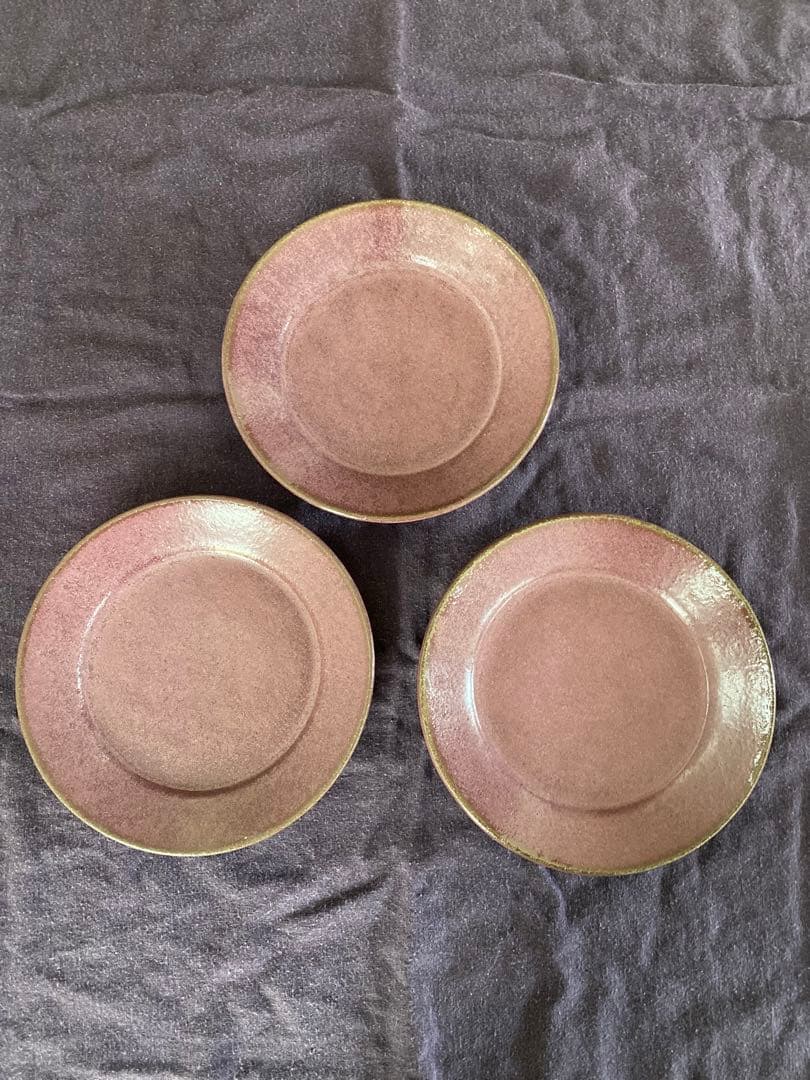 小澤基晴 ゆかり リム皿 7寸 3枚組