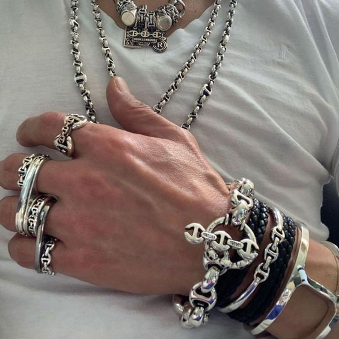 アクセサリー HOORSENBUHS DOUBLE BARREL KNUCKLE RING