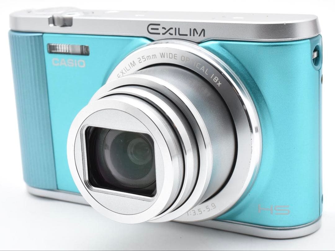 美品 Casio exilim EX-ZR1800 コンデジエメラルドブルー