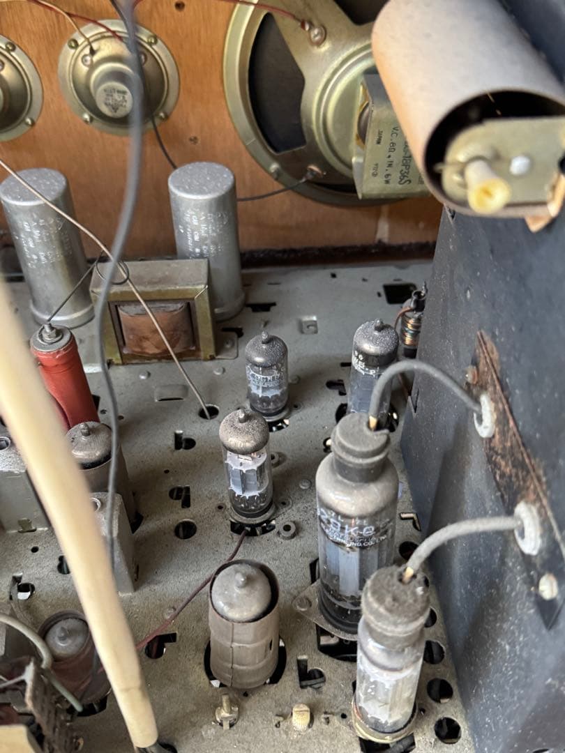 National テレビ　木製枠　昭和レトロ