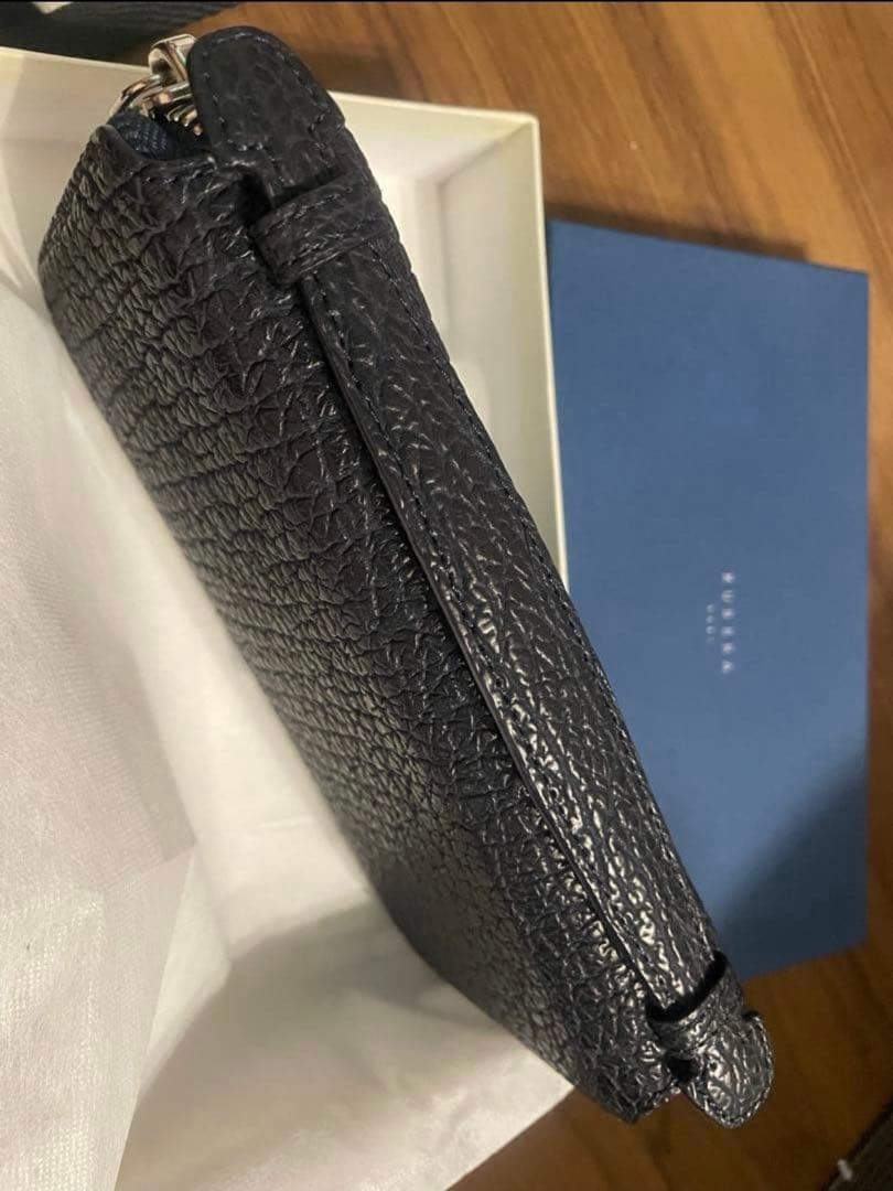 KUBERA kubera 長財布 ネイビー 鮫皮