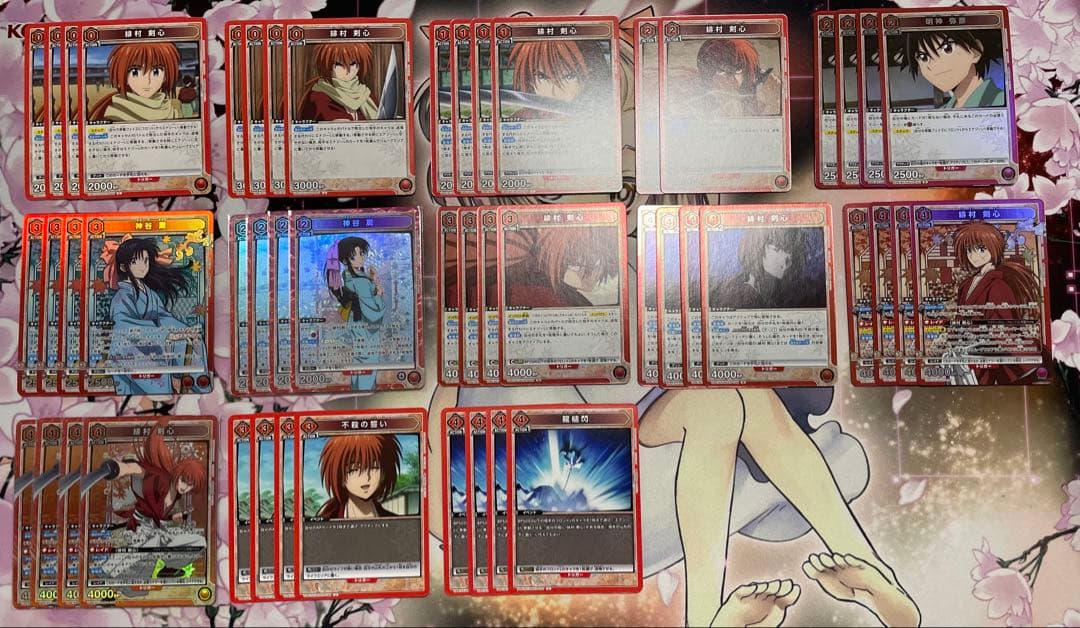 ユニオンアリーナ るろうに剣心 剣心・薫デッキ　＋調整パーツ・AP付き