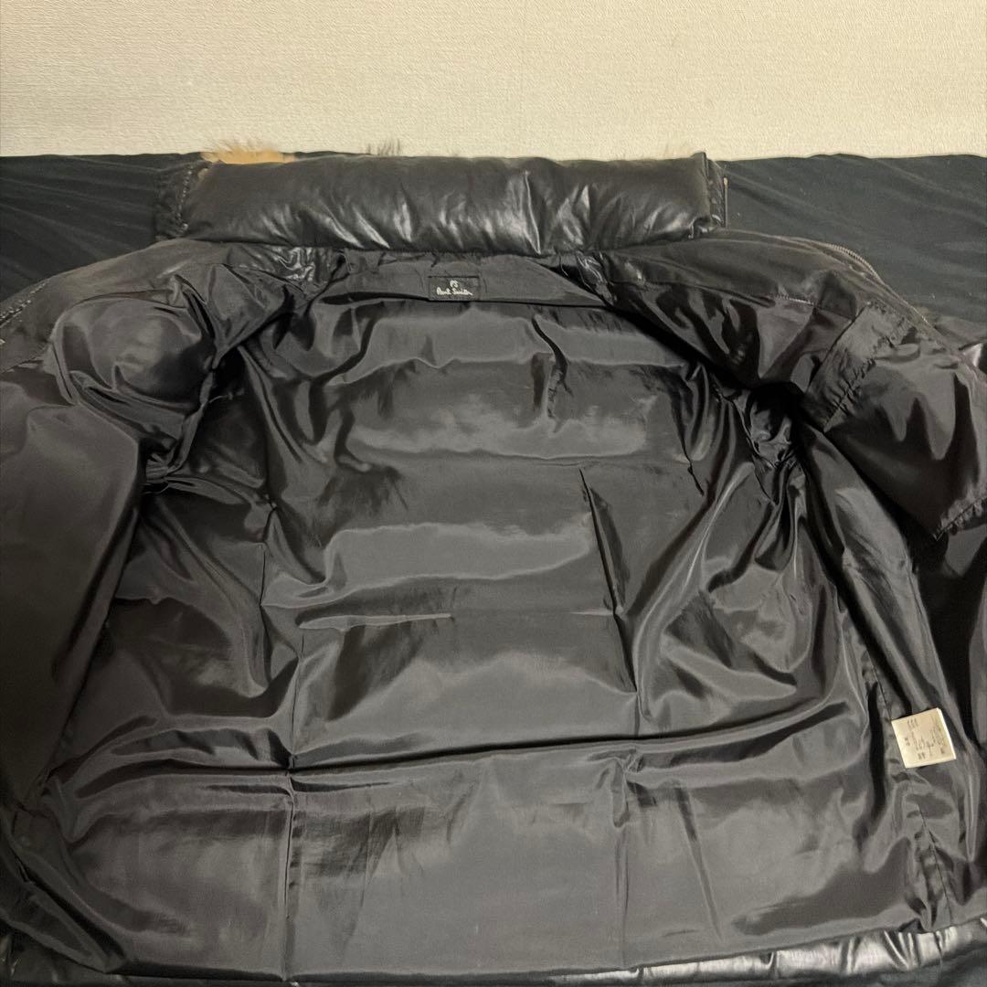 最高級◎ Paul Smithポールスミス 脱着ファーダウンジャケット ブラック